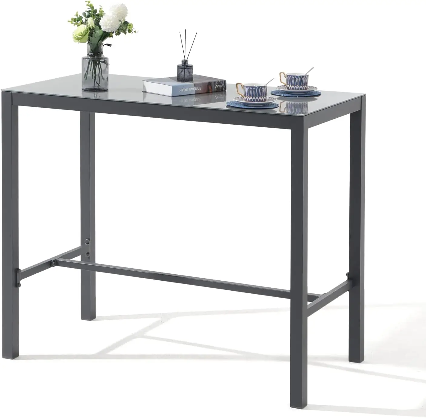 Orange-Casual Outdoor Bar Table, All-Weather Aluminum Rectangular Pub Height Dining Table, Tempered Glass High Top Patio Bar
Orange-Casual Outdoor Bar Table, All-Weather Aluminum Rectangular Pub Height Dining Table, Tempered Glass High Top Patio Bar