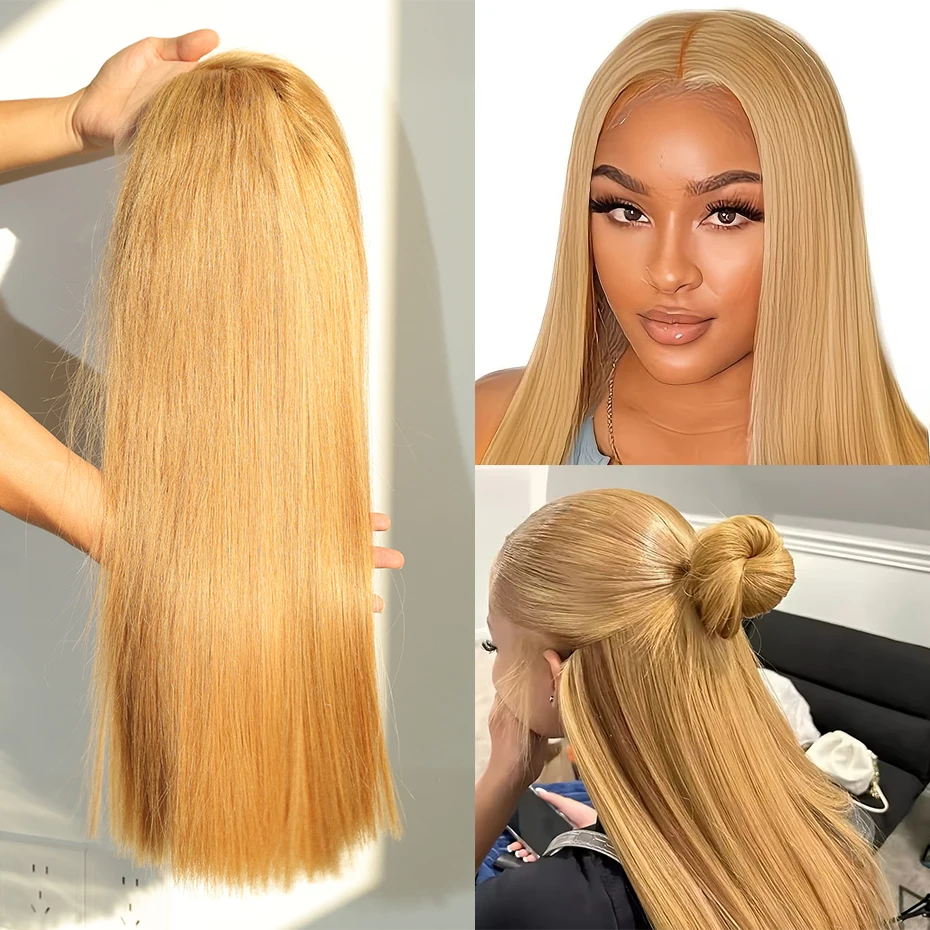 Ash Blonde Color 27 Transparent 250% 300% Density Full 13x4 Lace Frontal Wigs Human Hair 5x5 Short Bob Wear and Go Wig 18 20inch
Ash Blonde Color 27 Transparent 250% 300% Density Full 13x4 Lace Frontal Wigs Human Hair 5x5 Short Bob Wear and Go Wig 18 20inch