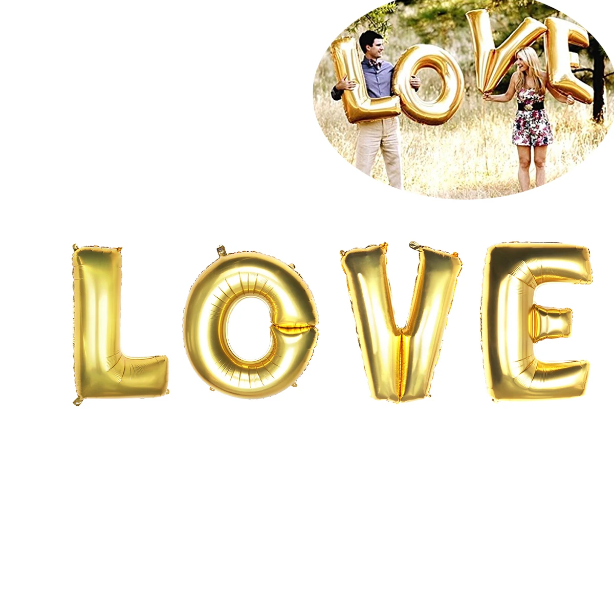 1pcs Golden LOVE 40-inch Wedding Valentine Day Foil Balloons Valentine Foil Letter Balloons Helium Fillable
1pcs Golden LOVE 40-inch Wedding Valentine Day Foil Balloons Valentine Foil Letter Balloons Helium Fillable