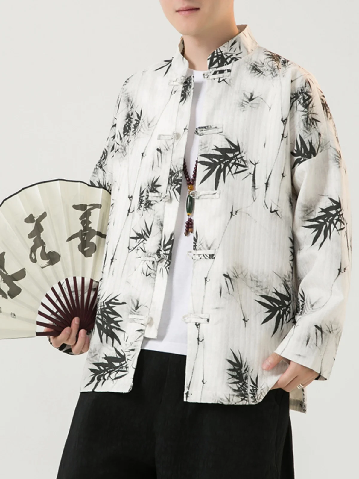 Retro Bamboo Le Jaet Men's Casual Loose Fit Button up Chinese Sle Outerwear Youth Trend Autumn Season Long Sve
Retro Bamboo Le Jaet Men's Casual Loose Fit Button up Chinese Sle Outerwear Youth Trend Autumn Season Long Sve