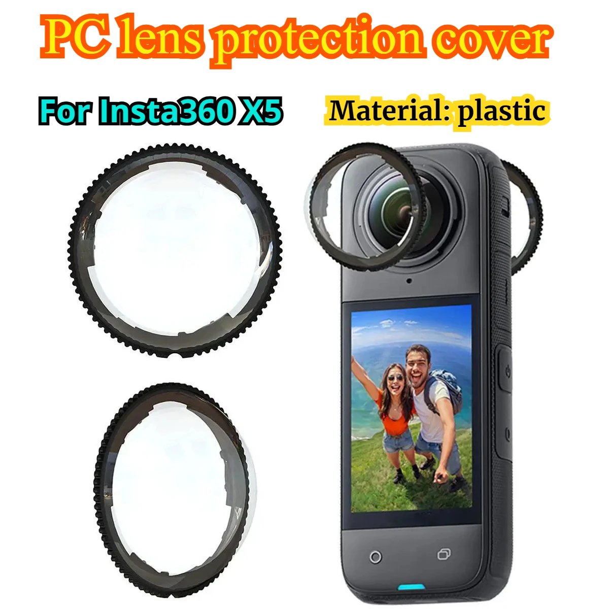 PC lens protection cover For Insta360 X5 Anti-Scratch Lens Guard Protective Cap Lens Protector for Insta 360 X5 Accessories
PC lens protection cover For Insta360 X5 Anti-Scratch Lens Guard Protective Cap Lens Protector for Insta 360 X5 Accessories