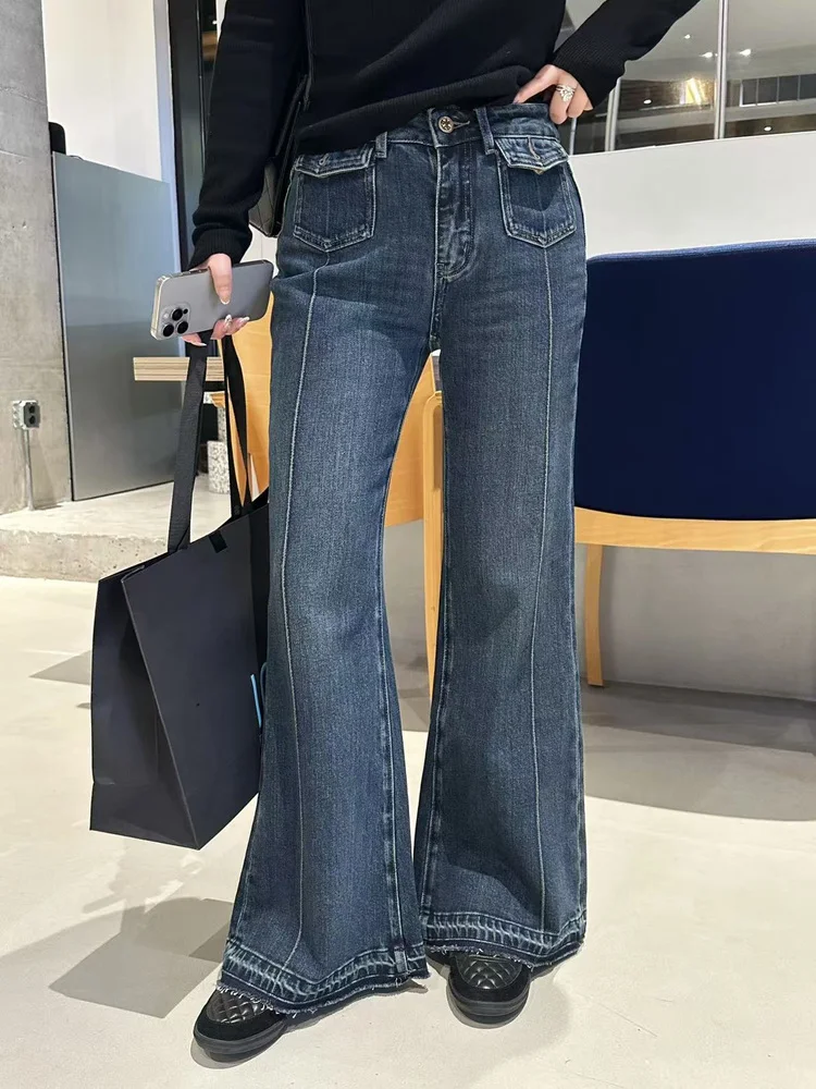 Джинсы женские прямые с высокой талией, ретро-стиль, из денима, больших размеров, осенне-зимние, новые, стрейч, хлопок, облегающие, шикарные
Джинсы женские прямые с высокой талией, ретро-стиль, из денима, больших размеров, осенне-зимние, новые, стрейч, хлопок, облегающие, шикарные