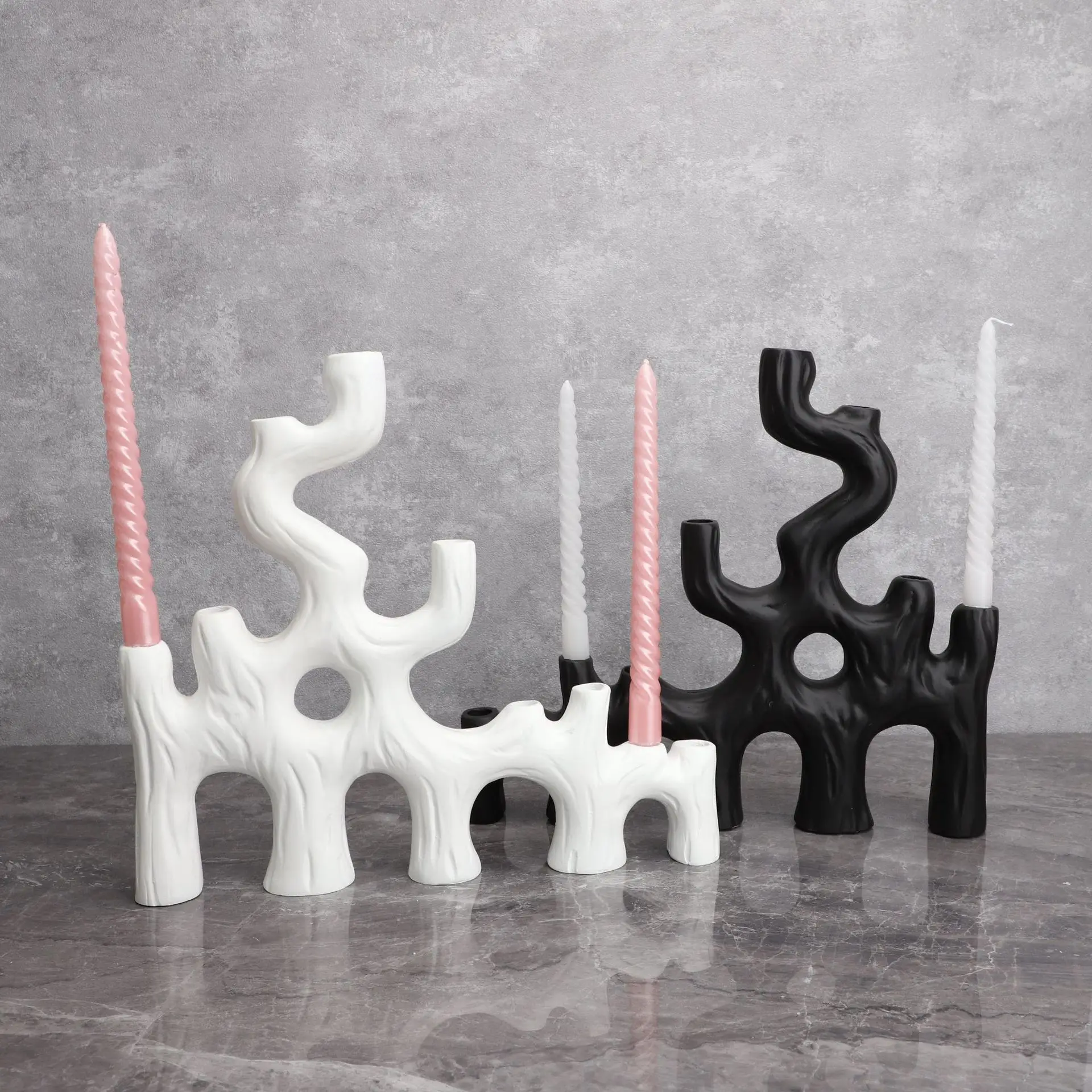 Modern minimalist resin branch candlestick model room, bedroom, living room, dining room, study room, home, porch decoration
Modern minimalist resin branch candlestick model room, bedroom, living room, dining room, study room, home, porch decoration