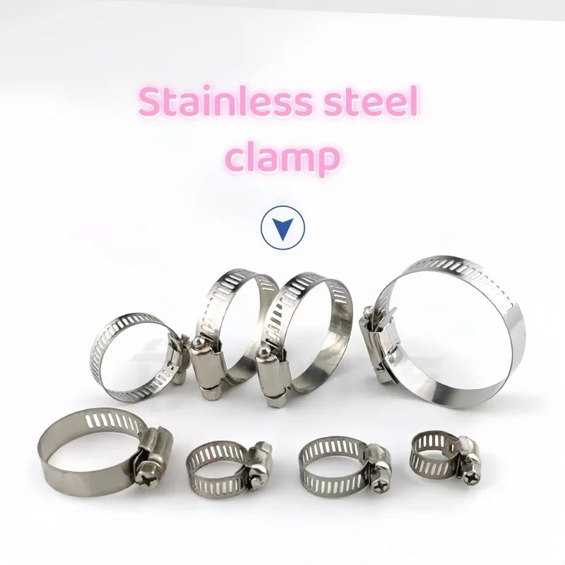 6mm ~ 165mm Stainless Steel Drive Hose Clamps Adjustable Water Pipe Tri Gear Worm Fuel Tube Spring Cramps Fixed Clip 1 Piece
6mm ~ 165mm Stainless Steel Drive Hose Clamps Adjustable Water Pipe Tri Gear Worm Fuel Tube Spring Cramps Fixed Clip 1 Piece