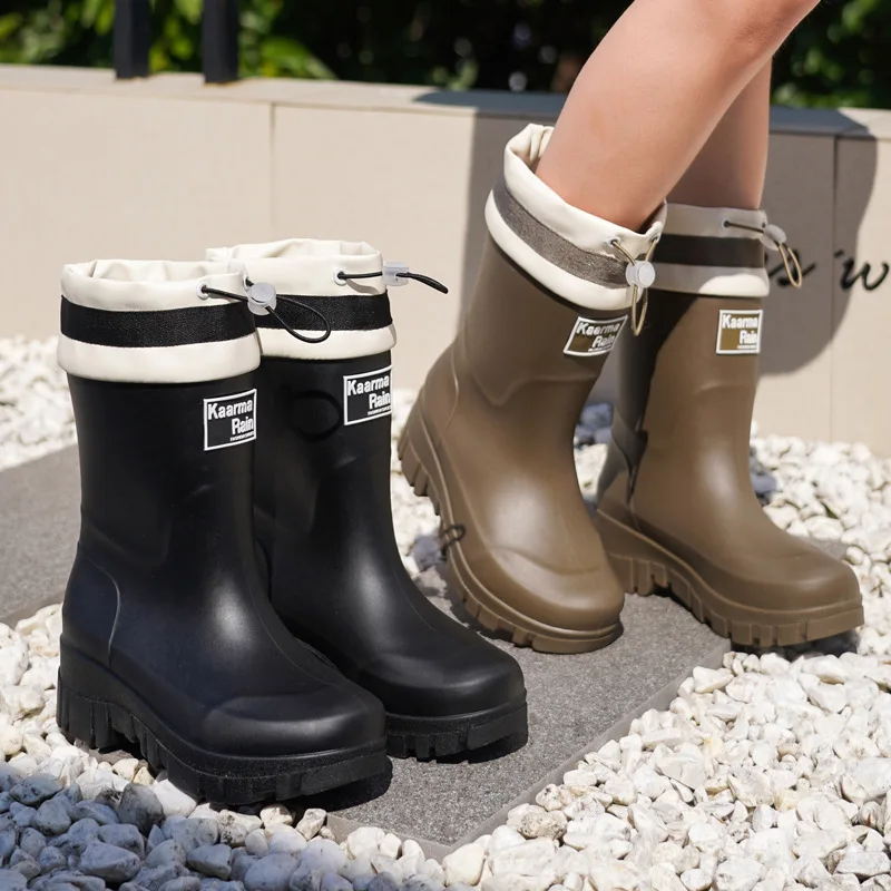 Fashionable Mid-Calf Rain Boots Women's Thick Bottom Comfortable Camping All-Match Water Boots Anti-Slip Kitchen Gel Shoes Wa...
Fashionable Mid-Calf Rain Boots Women's Thick Bottom Comfortable Camping All-Match Water Boots Anti-Slip Kitchen Gel Shoes Wa...
