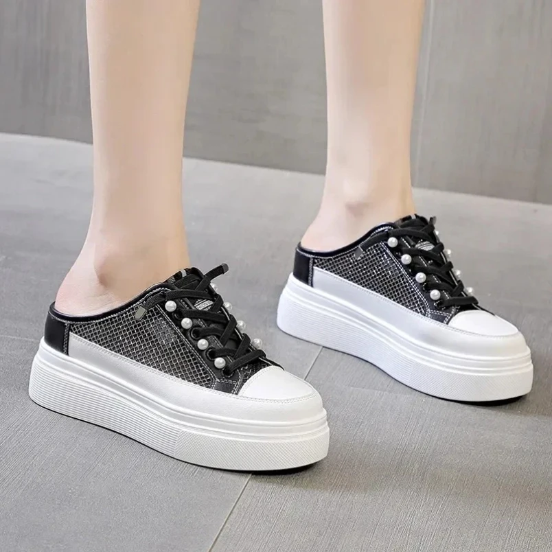 2025 6 см, повседневная удобная обувь из натуральной кожи с воздушной сеткой, массивные тапочки, высококачественные дышащие летние туфли на танкетке на платформе
2025 6 см, повседневная удобная обувь из натуральной кожи с воздушной сеткой, массивные тапочки, высококачественные дышащие летние туфли на танкетке на платформе