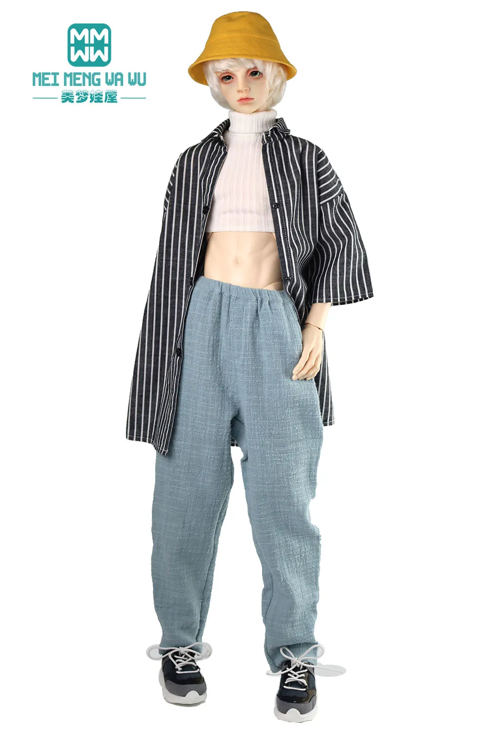 Fits 68--70cm BJD SD17 POPO68 Uncle 1/3 ball jointed Doll Clothes Fashion denim jacket jacket, casual pants Toys Gifts
Fits 68--70cm BJD SD17 POPO68 Uncle 1/3 ball jointed Doll Clothes Fashion denim jacket jacket, casual pants Toys Gifts