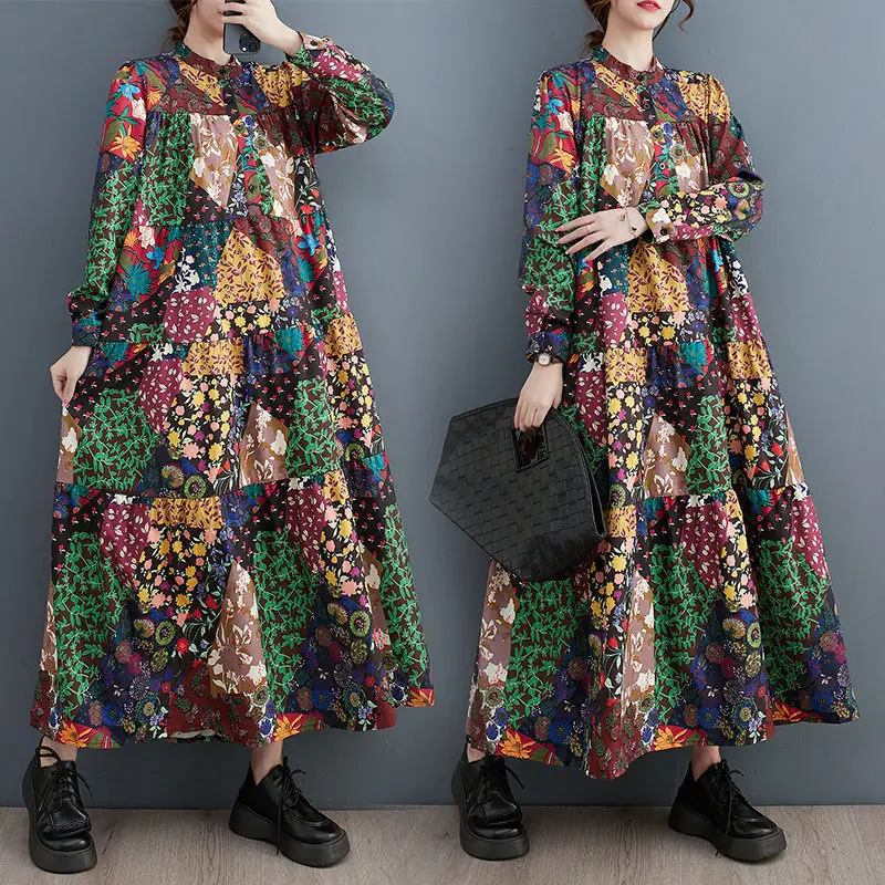 Large Size Women's Long Dress Autumn 2023 Fashion New Full Sleeve Loose Slim Fashion Printing High Grade Shirt Dress Z3172
Large Size Women's Long Dress Autumn 2023 Fashion New Full Sleeve Loose Slim Fashion Printing High Grade Shirt Dress Z3172