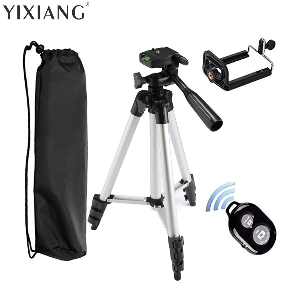 Tripod 50" Inch Aluminum Tripod + Universal Smartphone Holder Mount + Bluetooth Wireless Remote Control Camera Shutter
Tripod 50" Inch Aluminum Tripod + Universal Smartphone Holder Mount + Bluetooth Wireless Remote Control Camera Shutter