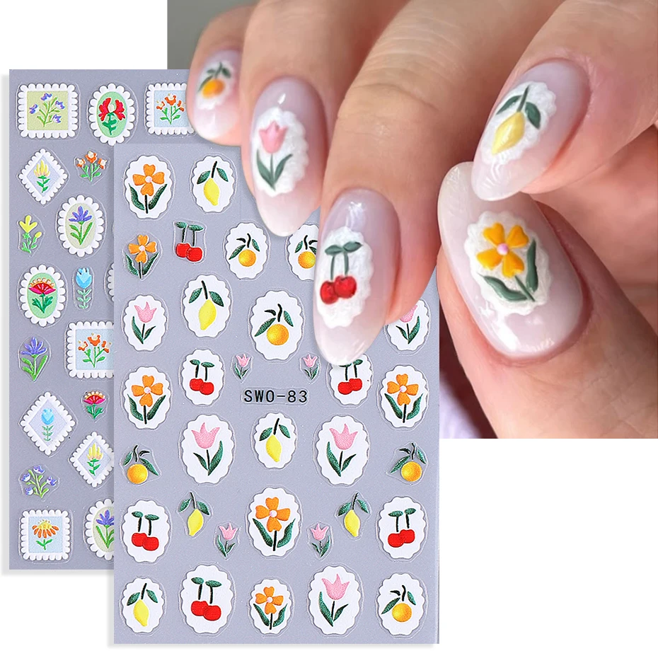 Штамп цветок наклейки для дизайна ногтей 3D тисненые красочные лепестки тюльпанов лимонный лист DIY самоклеящиеся слайдеры наклейки маникюрные украшения 
Штамп цветок наклейки для дизайна ногтей 3D тисненые красочные лепестки тюльпанов лимонный лист DIY самоклеящиеся слайдеры наклейки маникюрные украшения