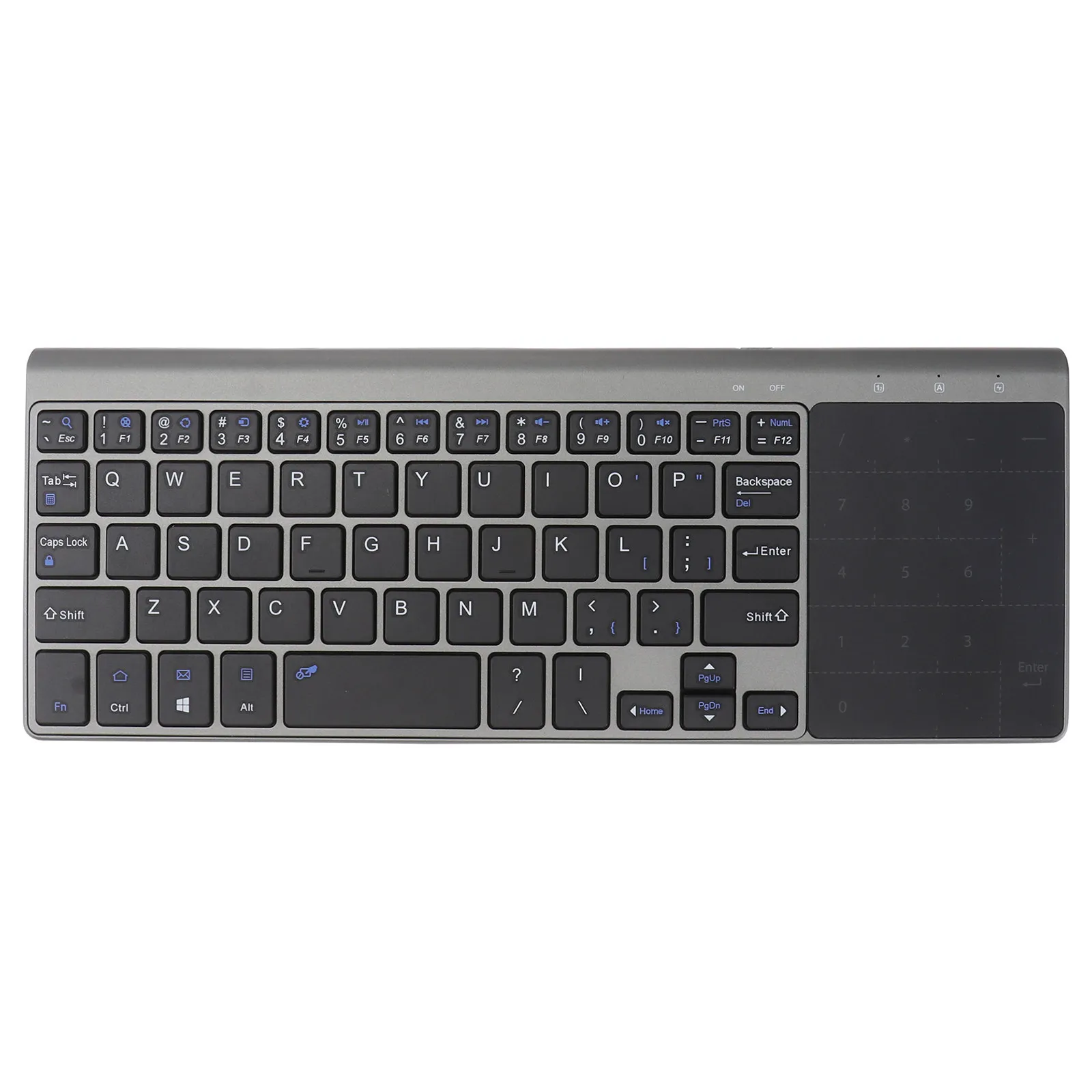 Wireless Keyboard 2.4ghz Touchpad Number Pad Compact Ultrathin Silent Keyboard Portable Laptop Office Computer Accessory Game