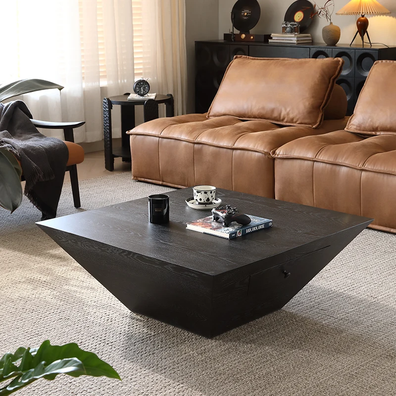 French medieval style coffee table small apartment minimalist black living room sofa tea table B & B hotel table with drawers
French medieval style coffee table small apartment minimalist black living room sofa tea table B & B hotel table with drawers
