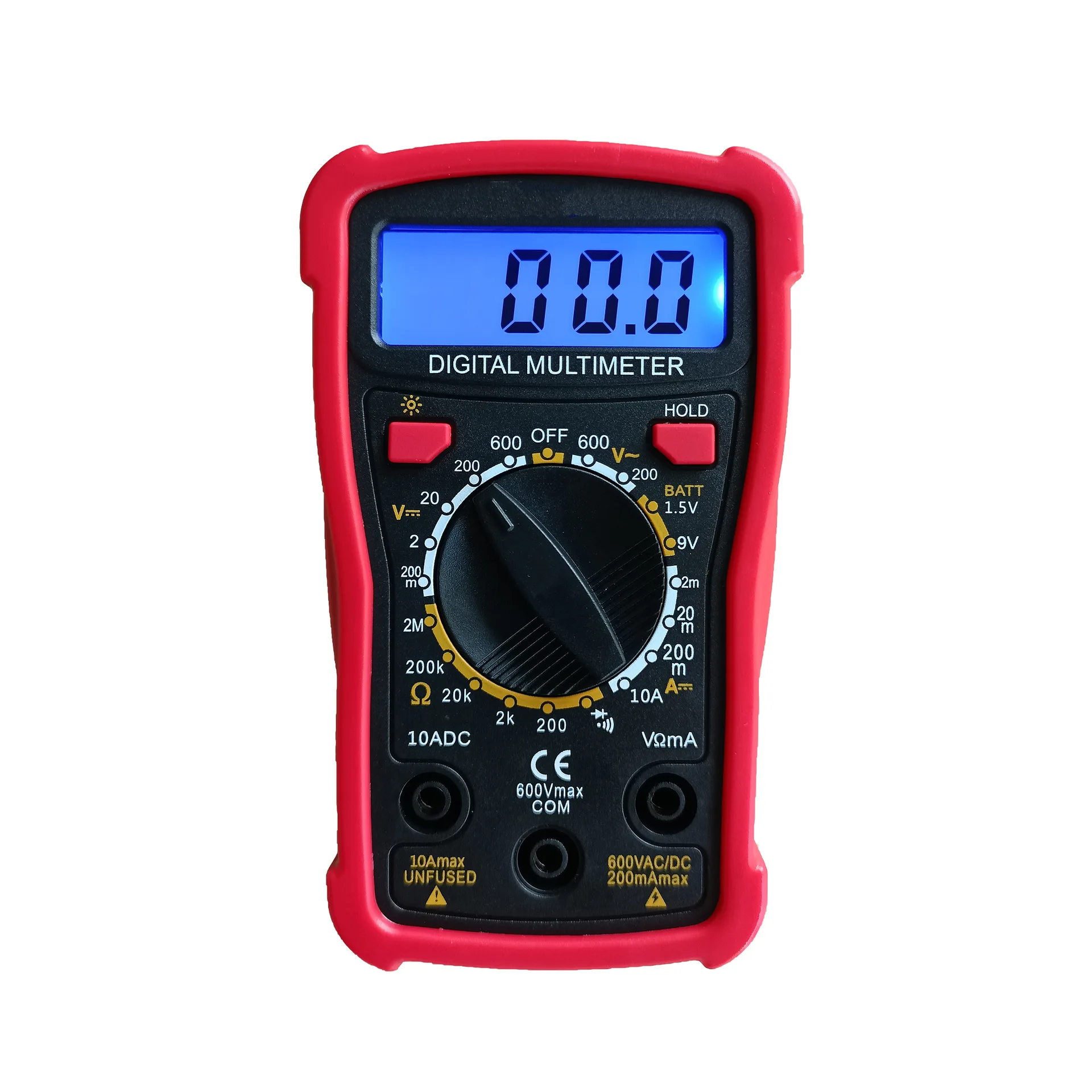 Многофункциональный цифровой мультиметр Высокоточный мультиметр с цифровым дисплеем Измерение сопротивления напряжению
Многофункциональный цифровой мультиметр Высокоточный мультиметр с цифровым дисплеем Измерение сопротивления напряжению