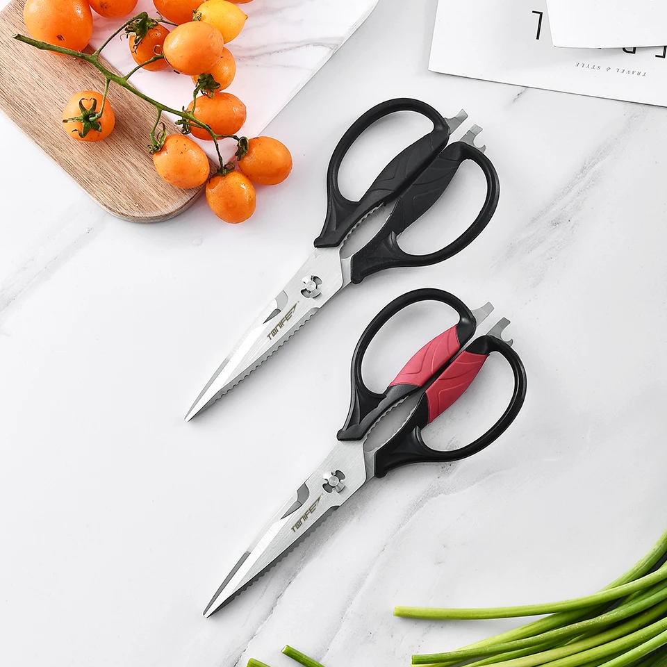 TONIFE TS11 Kitchen Shears Made With Food-Grade Stainless Steel Great for Use as Meat Scissors - Come Apart for Easy Cleaning
TONIFE TS11 Kitchen Shears Made With Food-Grade Stainless Steel Great for Use as Meat Scissors - Come Apart for Easy Cleaning