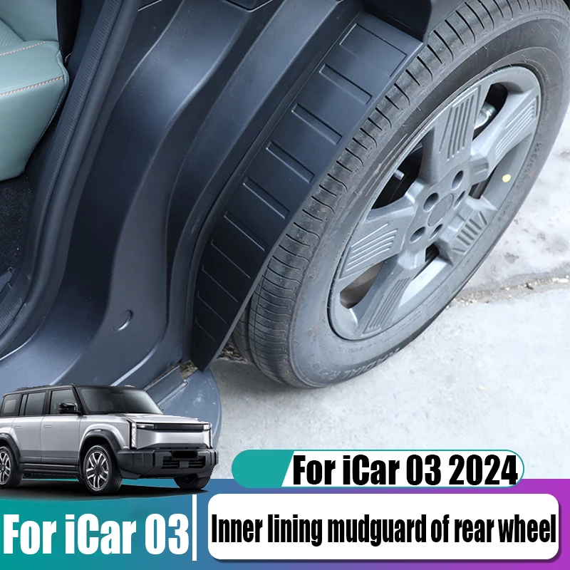 Внутренняя накладка на заднее колесо автомобиля, брызговик, товары для наружного украшения автомобиля, устойчивые к царапинам и износу для iCar 03 2024,
Внутренняя накладка на заднее колесо автомобиля, брызговик, товары для наружного украшения автомобиля, устойчивые к царапинам и износу для iCar 03 2024,