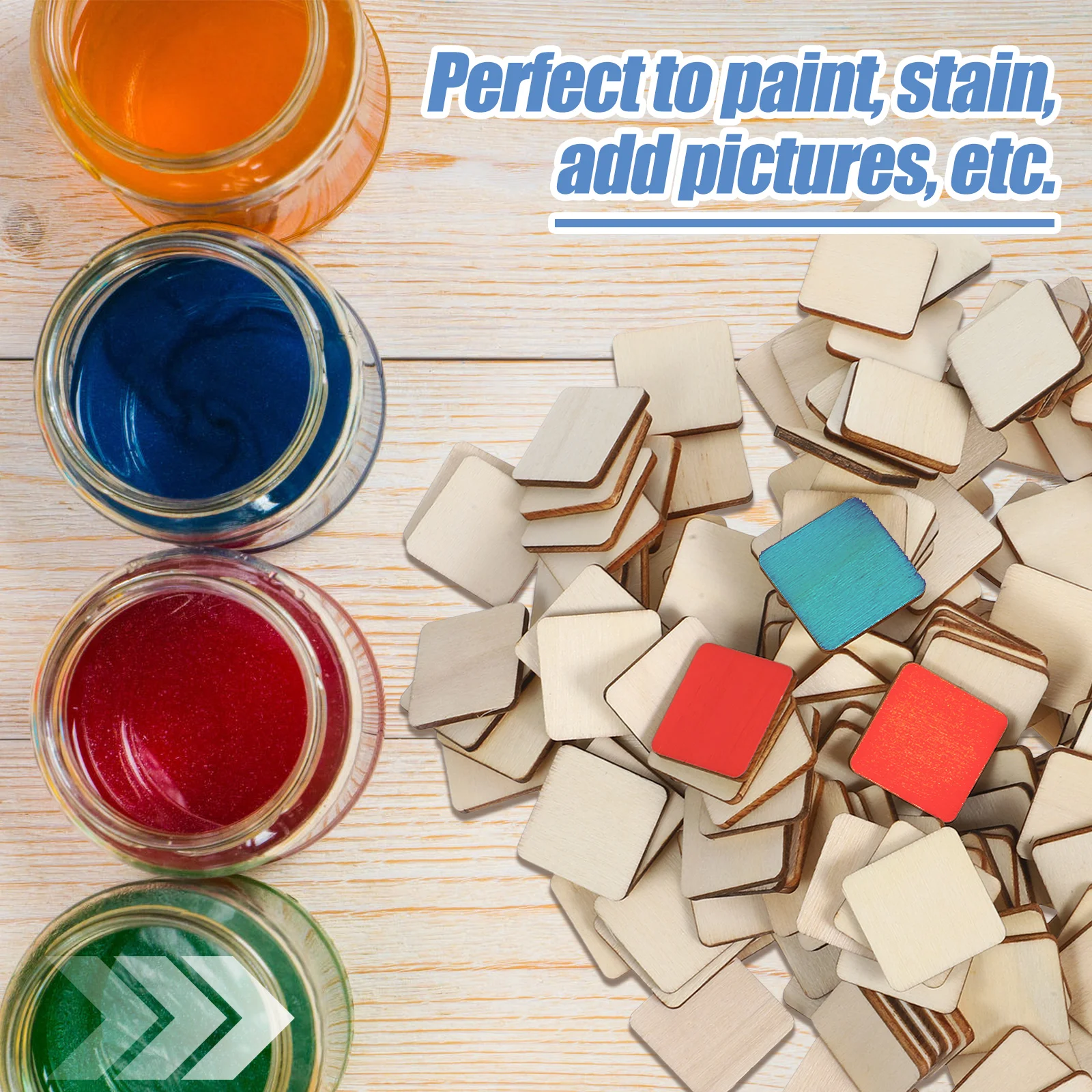 200Pcs Square Wood Pieces Smooth Surface Unfinished DIY Plaques for Painting Crafts Wedding Home Decor Art Projects 25mm
200Pcs Square Wood Pieces Smooth Surface Unfinished DIY Plaques for Painting Crafts Wedding Home Decor Art Projects 25mm