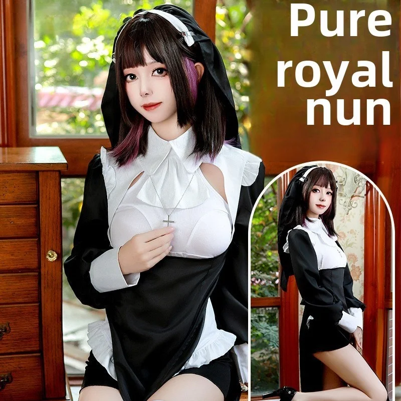 Sexy Nun Costume Pure Desire Halloween Role-playing Transformation Temptation Set Women's Traditional Clothing Stage Costume
Sexy Nun Costume Pure Desire Halloween Role-playing Transformation Temptation Set Women's Traditional Clothing Stage Costume