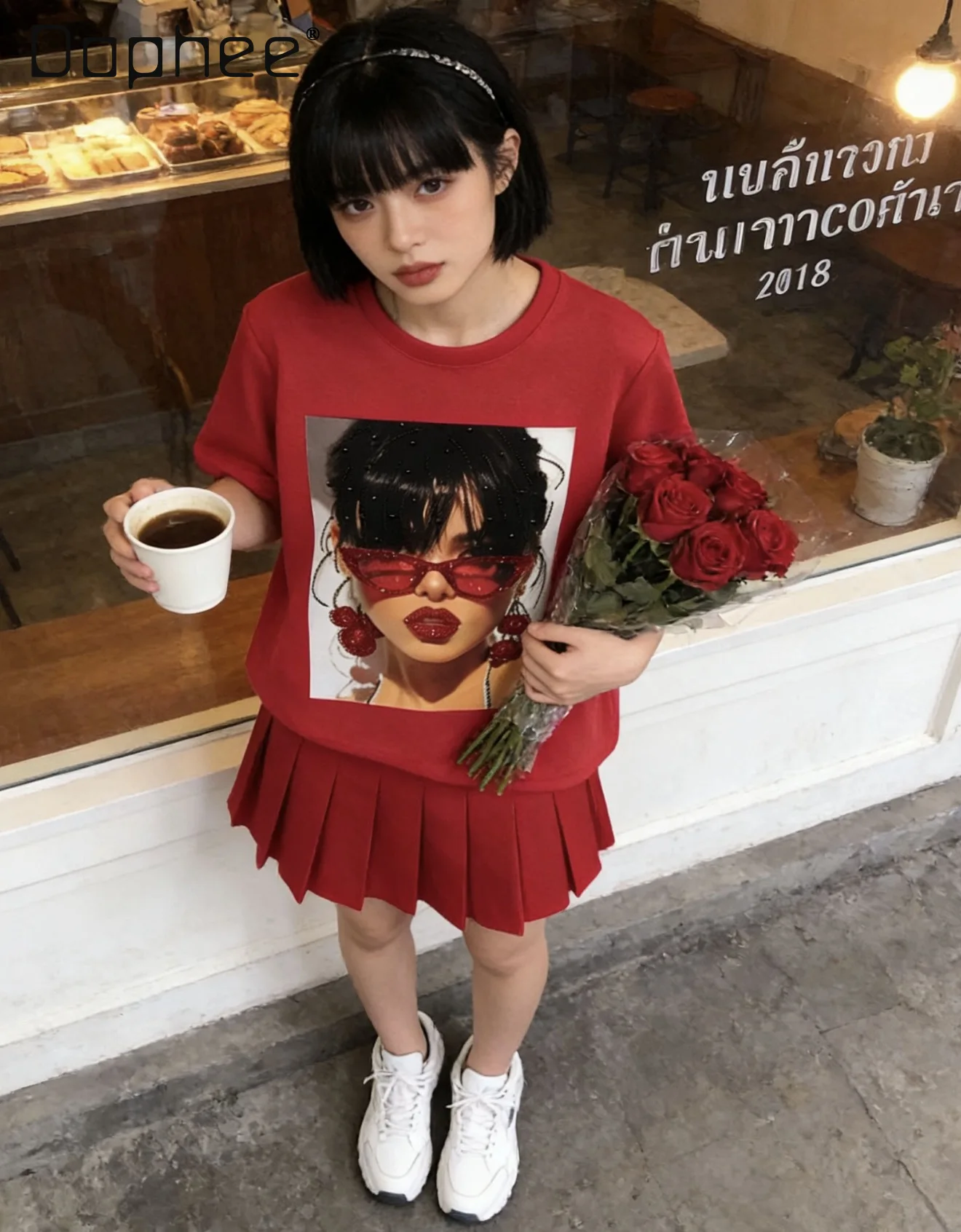Short Sleeve T-shirt for Women 2026 summer new Trendy Rhinestone Print Cotton Multi-color Loose Fashion Round Neck Y2k Top
Short Sleeve T-shirt for Women 2026 summer new Trendy Rhinestone Print Cotton Multi-color Loose Fashion Round Neck Y2k Top