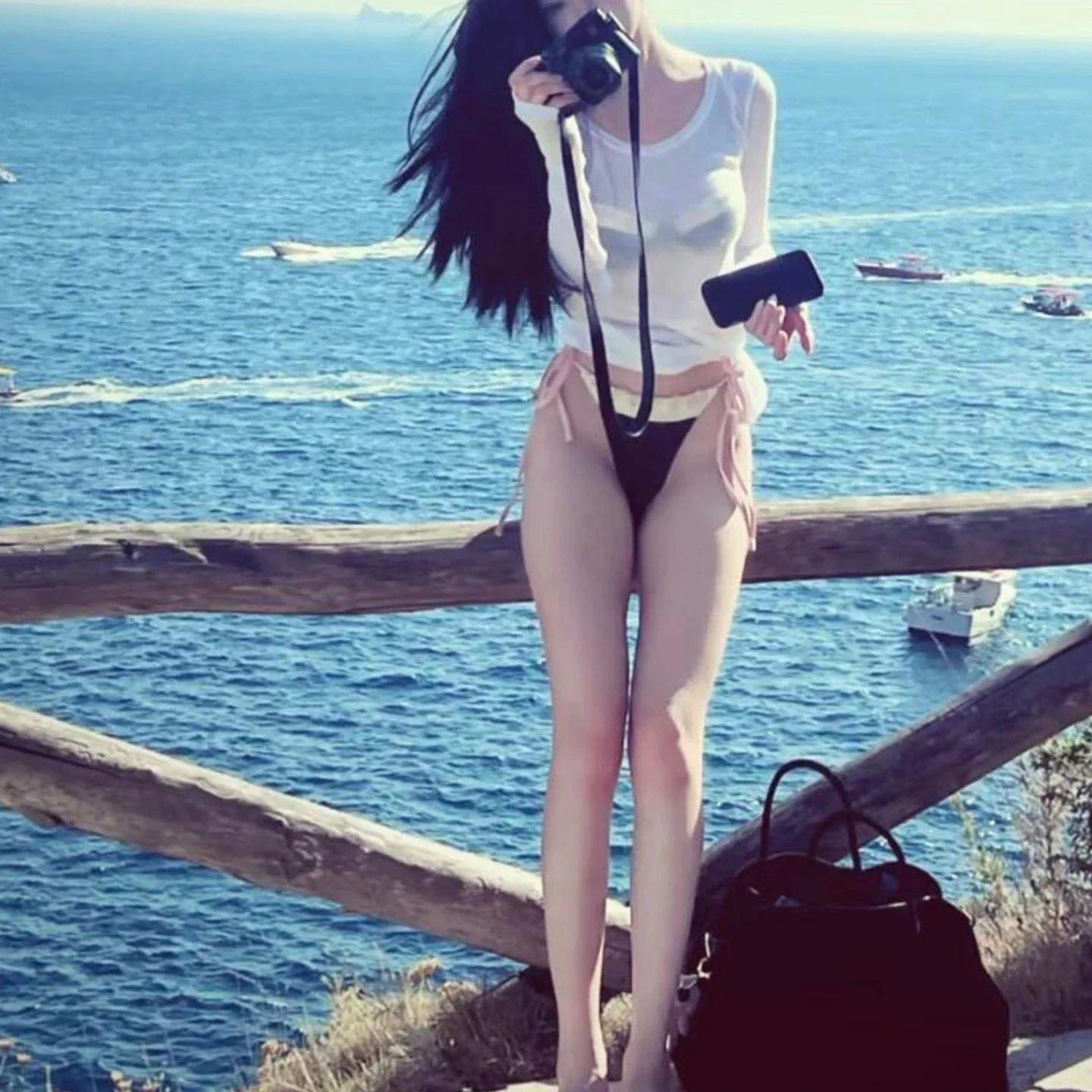 Sexy White See-through Long Sleeve Swimsuit Bikini Pure Desire Hot Spring Vacation Swimwear Easy Dreaming Internet Famous
Sexy White See-through Long Sleeve Swimsuit Bikini Pure Desire Hot Spring Vacation Swimwear Easy Dreaming Internet Famous