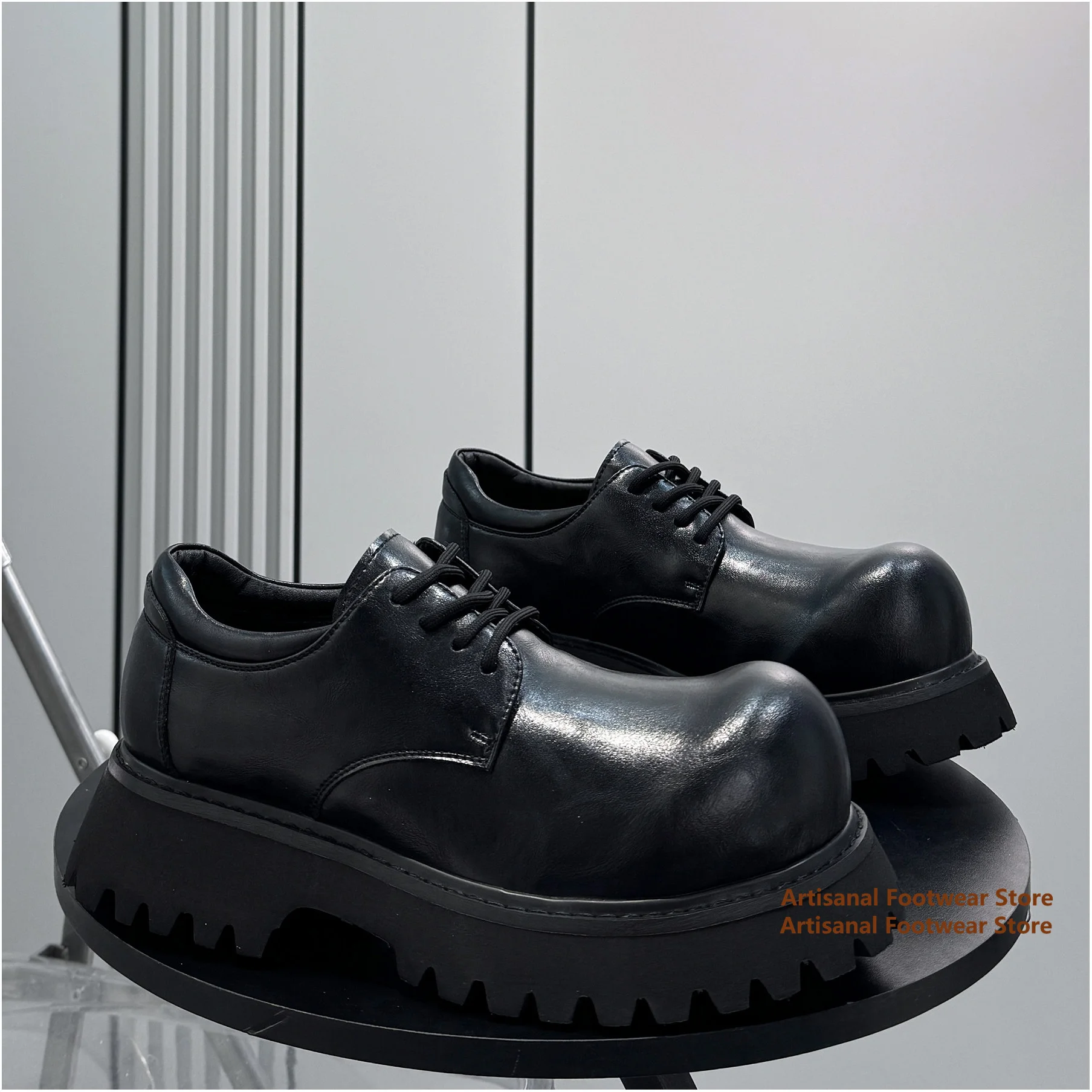 Thick Soled Height Increasing Casual Leather Shoes for Men Spring Super Hot Big Toe Men's Derby Shoes Trendy Men's Shoes
Thick Soled Height Increasing Casual Leather Shoes for Men Spring Super Hot Big Toe Men's Derby Shoes Trendy Men's Shoes