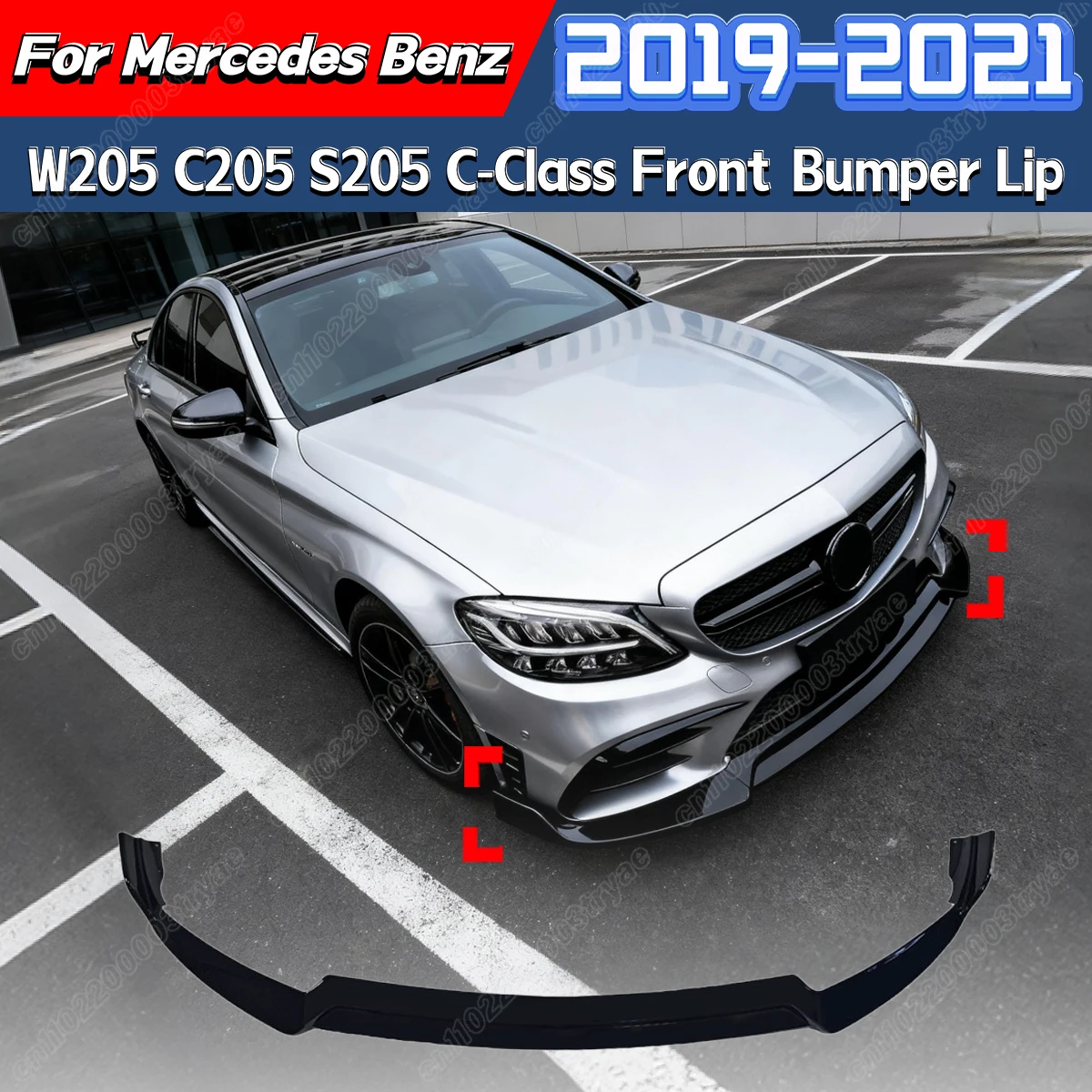 For Mercedes Benz W205 C205 S205 2019 2020 2021 Car Front Bumper Lower Lip Spoiler Splitter Lip Splitter Body Modification Kit
For Mercedes Benz W205 C205 S205 2019 2020 2021 Car Front Bumper Lower Lip Spoiler Splitter Lip Splitter Body Modification Kit