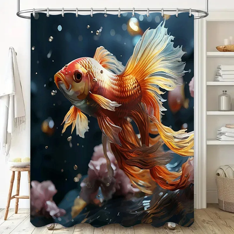 ZHL22Golden Fish Shower Curtain Large Size Waterproof Bathroom Decor Customized Printing for Home Decoration2Ol%
ZHL22Golden Fish Shower Curtain Large Size Waterproof Bathroom Decor Customized Printing for Home Decoration2Ol%
