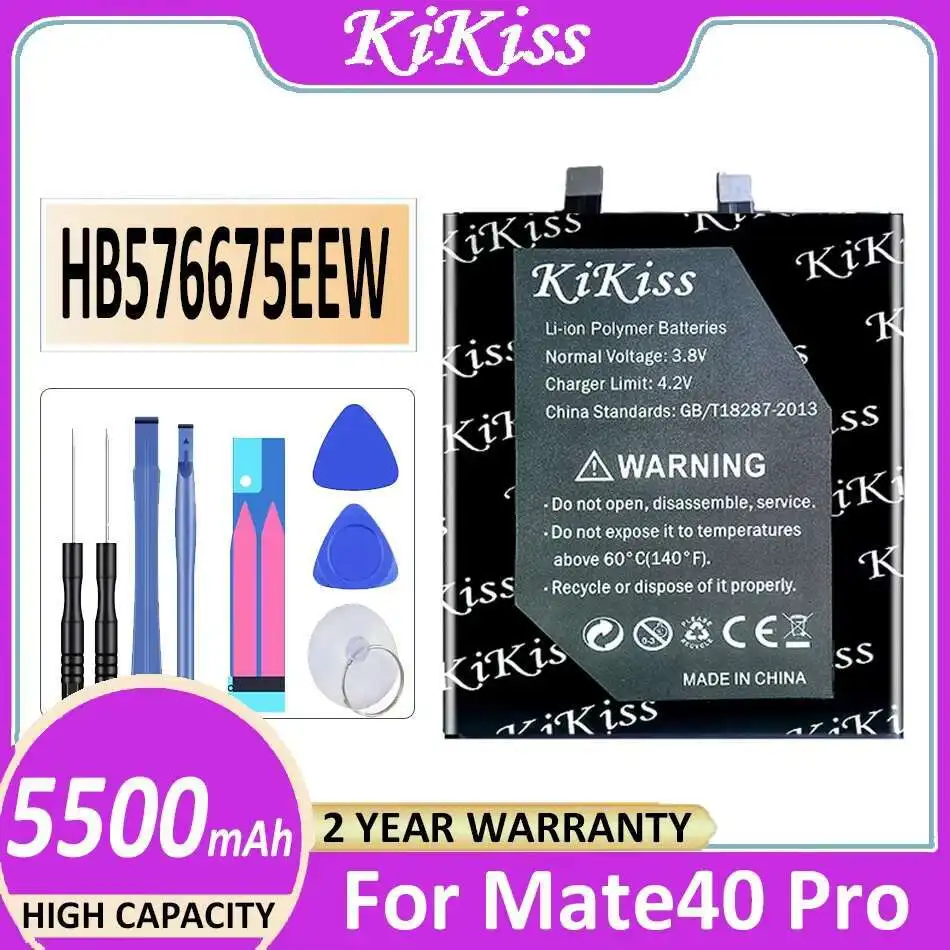 Long Lasting 5500Mah Mobile Phone Battery HB576675EEW For Huawei Mate 40 Pro Noh-AN00 AN01 AL00
Long Lasting 5500Mah Mobile Phone Battery HB576675EEW For Huawei Mate 40 Pro Noh-AN00 AN01 AL00