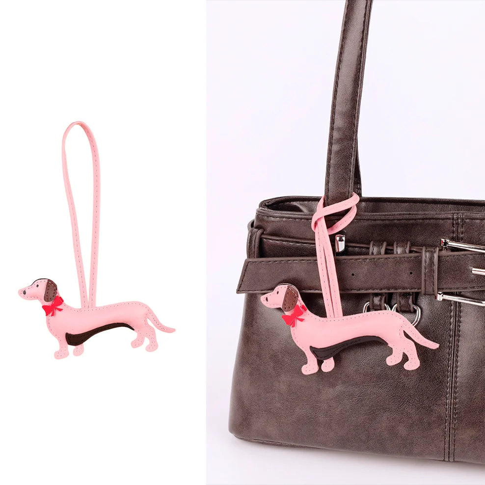 Mini Dachshund Dog Keychain PU Leather Animal Shaped Keyring Hanging Ornament for Backpack And Handbag Unisex Gift
Mini Dachshund Dog Keychain PU Leather Animal Shaped Keyring Hanging Ornament for Backpack And Handbag Unisex Gift