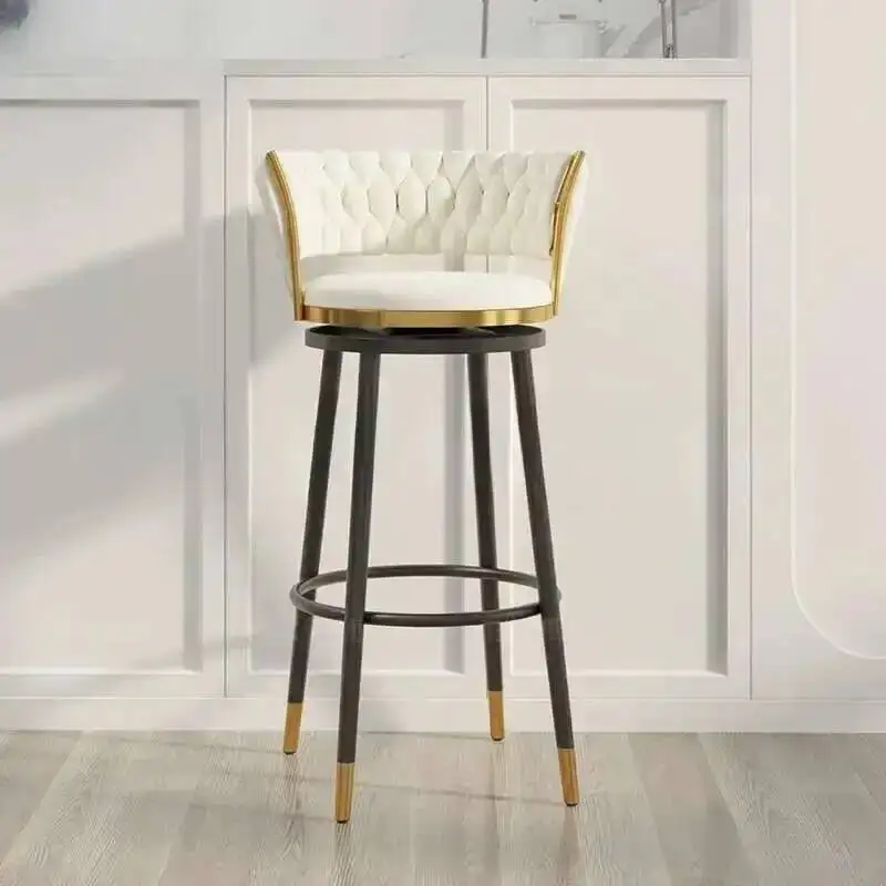 Modern Nordic Bar Chair Luxury Living Room Vanity Counter Bar Chair Restaurant High Kitchen Barkrukken Bar Furniture BL50BC 
Modern Nordic Bar Chair Luxury Living Room Vanity Counter Bar Chair Restaurant High Kitchen Barkrukken Bar Furniture BL50BC