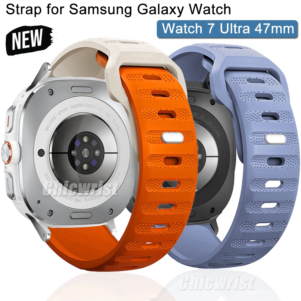 Ремешок силиконовый для Samsung Galaxy Watch 7 Ultra 47 мм, спортивный браслет для Samsung Galaxy Watch 7 Ultra
Ремешок силиконовый для Samsung Galaxy Watch 7 Ultra 47 мм, спортивный браслет для Samsung Galaxy Watch 7 Ultra