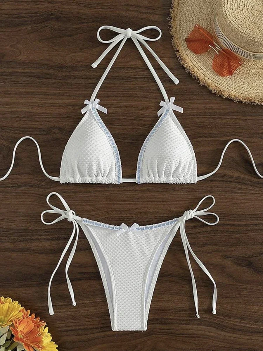 Micro Bikini Push Up Women Swimsuits 2025 Sexy Female Swimwear Lace Bikini Set Thong Biquini Swim Suits String Beachwear
Micro Bikini Push Up Women Swimsuits 2025 Sexy Female Swimwear Lace Bikini Set Thong Biquini Swim Suits String Beachwear