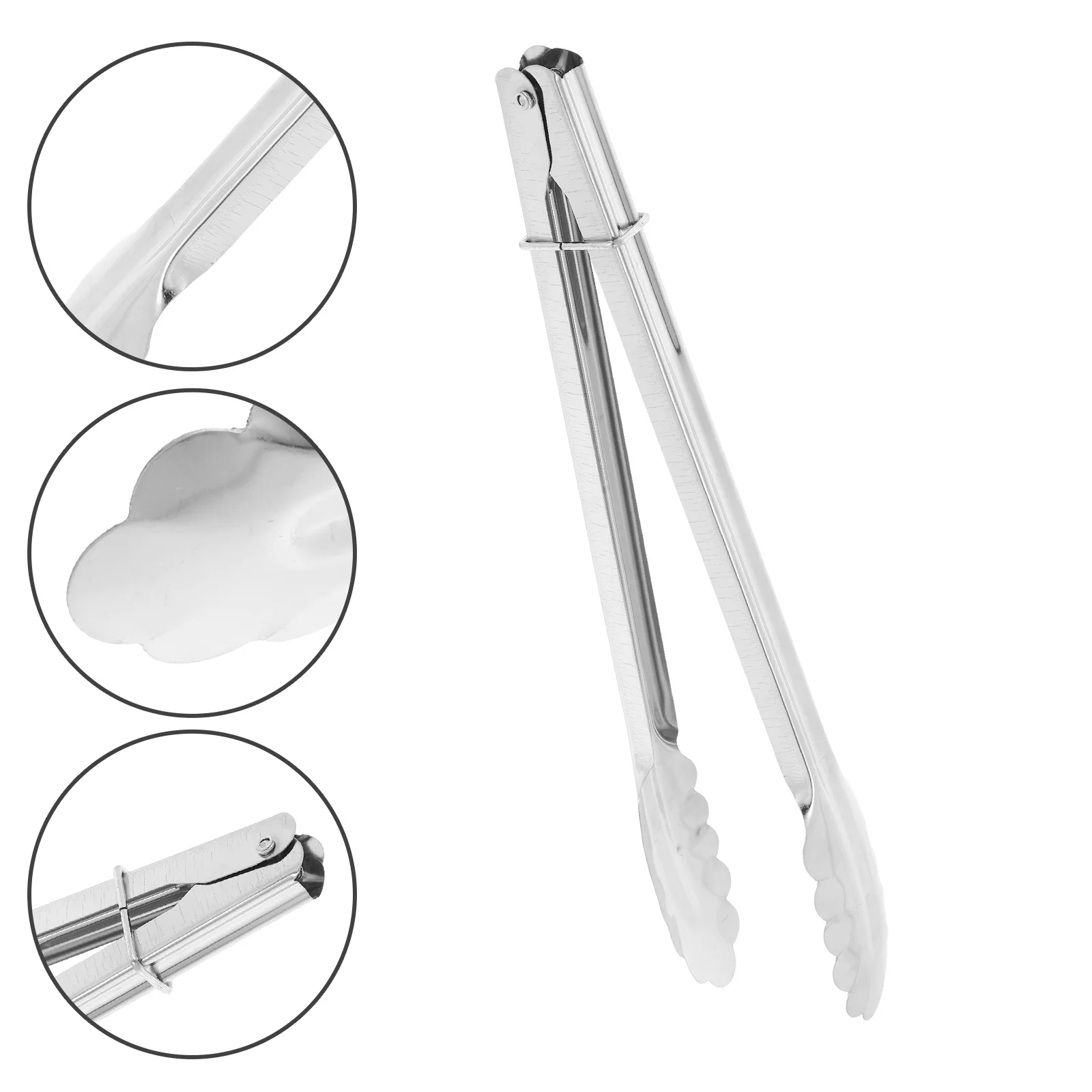 Thick Stainless Steel Bread Tongs Heavy Duty Heat Resistant Kitchen Tongs for Bbq Grilling Cooking Food Serving Outdoor Grill
Thick Stainless Steel Bread Tongs Heavy Duty Heat Resistant Kitchen Tongs for Bbq Grilling Cooking Food Serving Outdoor Grill