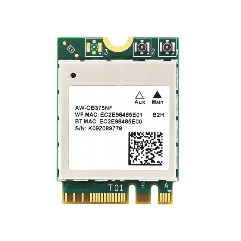 Двухдиапазонная беспроводная сетевая карта AW-CB375NF, двухдиапазонная Wi-Fi карта 2,4G/5ГГц, процессор RTL8822CE-CG, Bluetooth 5.0, поддержка BLE NX-AEF7
Двухдиапазонная беспроводная сетевая карта AW-CB375NF, двухдиапазонная Wi-Fi карта 2,4G/5ГГц, процессор RTL8822CE-CG, Bluetooth 5.0, поддержка BLE NX-AEF7