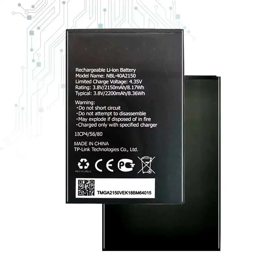For TP-Link Neffos C5 Plus Mobile Phone Battery 2150mAh Nbl-40A2150 High-Capacity
For TP-Link Neffos C5 Plus Mobile Phone Battery 2150mAh Nbl-40A2150 High-Capacity