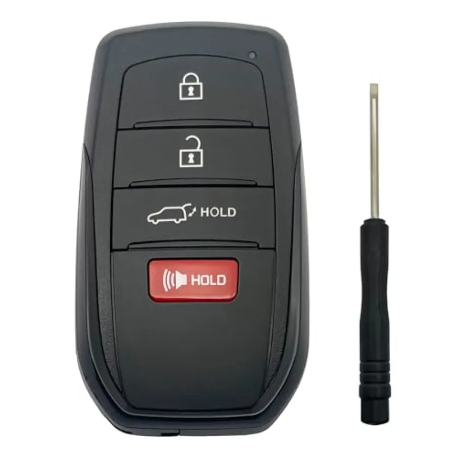4 Buttons Replacement Key Fob Shell fit for Toyota 2025 Camry and 2025 2024 2023 Corolla Crown Keyless Entry Key Fob Cover
4 Buttons Replacement Key Fob Shell fit for Toyota 2025 Camry and 2025 2024 2023 Corolla Crown Keyless Entry Key Fob Cover