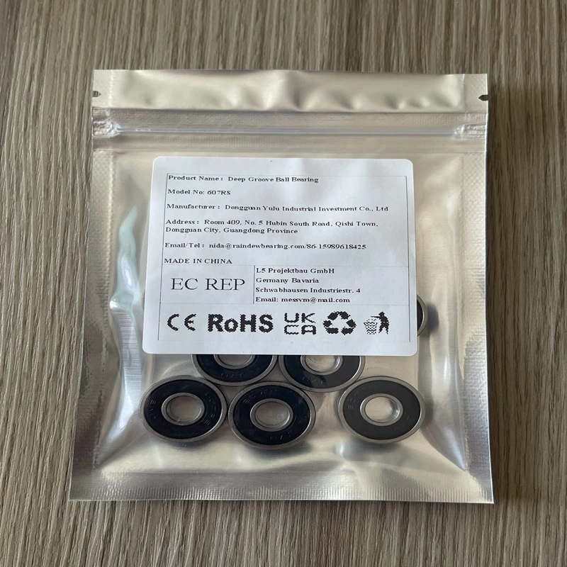 (1/4/10pcs) Miniature Ball Bearing 607RS 7x19x6mm Bearing Spindle Support for Low-power Motors - Vacuum Cleaners or Fans ABEC-7
(1/4/10pcs) Miniature Ball Bearing 607RS 7x19x6mm Bearing Spindle Support for Low-power Motors - Vacuum Cleaners or Fans ABEC-7