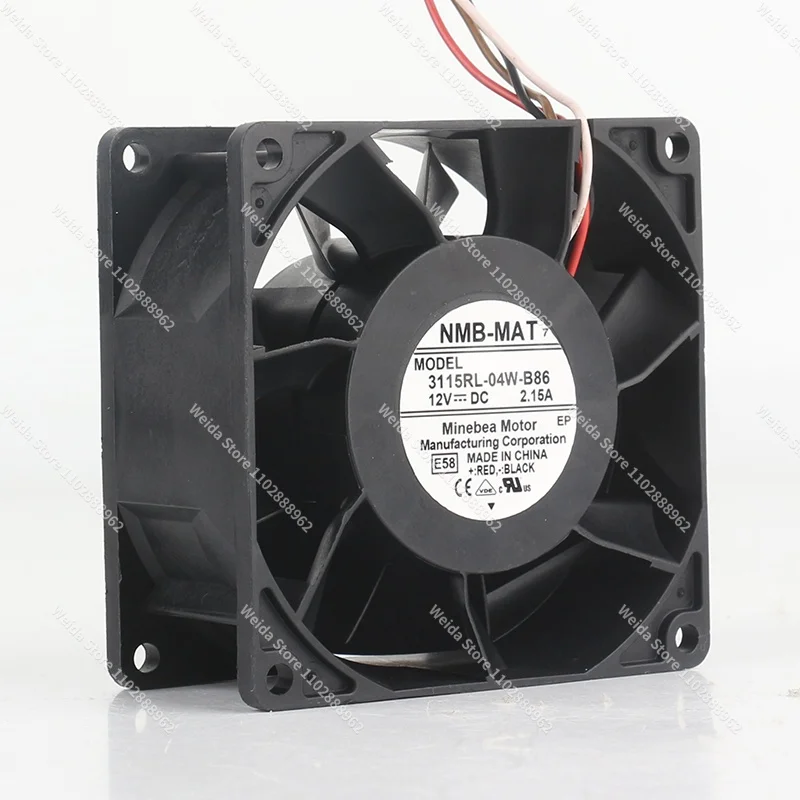 Original NMB 3115RL-04W-B86 5V 24V 48V DC12V 2.15A 8cm 8038 80X80X38MM server cooling fan
Original NMB 3115RL-04W-B86 5V 24V 48V DC12V 2.15A 8cm 8038 80X80X38MM server cooling fan
