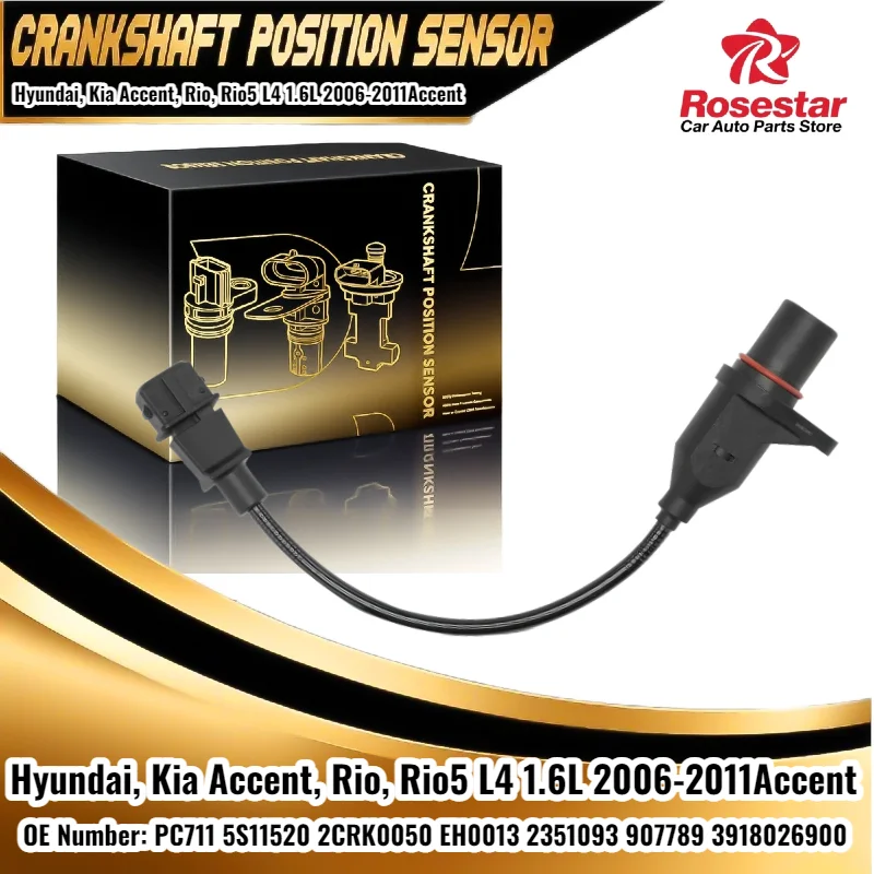PC711 Crankshaft Position Sensor fits Hyundai Accent 2006-2011 Kia Rio 2006-2010 2CRK0050
PC711 Crankshaft Position Sensor fits Hyundai Accent 2006-2011 Kia Rio 2006-2010 2CRK0050
