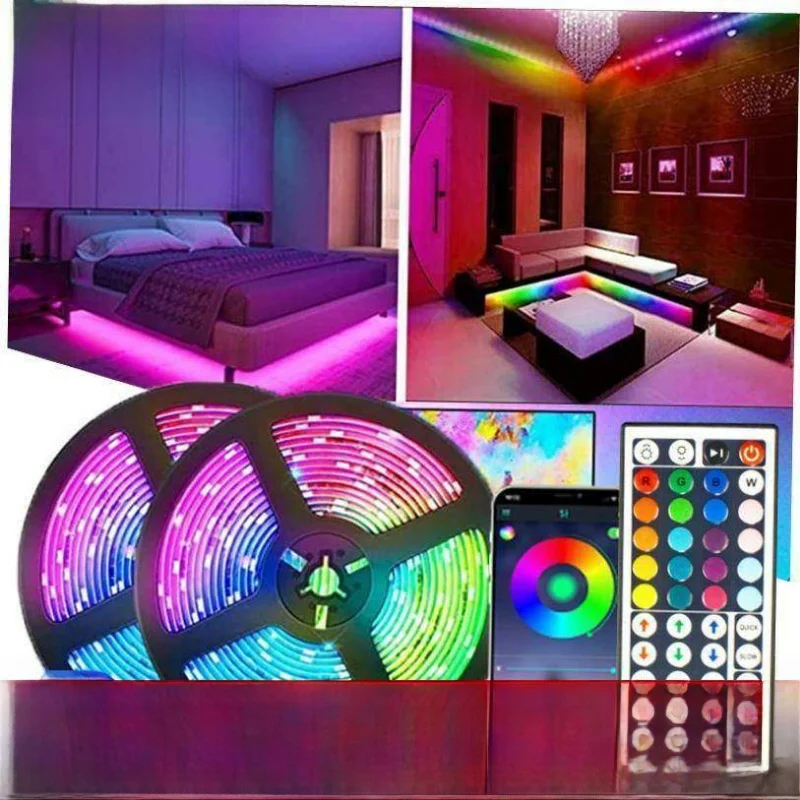 RGB Color LED Strip Lights for Room Ice Lights TV Balight Home Decorative Lighting Flexible Waterproof
RGB Color LED Strip Lights for Room Ice Lights TV Balight Home Decorative Lighting Flexible Waterproof