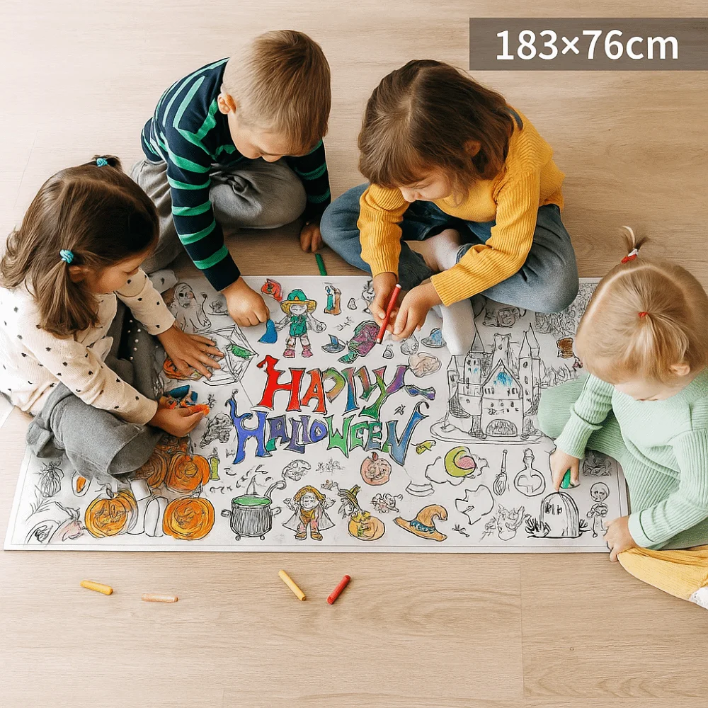Creative Halloween Graffiti Tablecloth Handmade Waterproof Large Coloring Posters Cartoon Colorful Large Paper Banner
Creative Halloween Graffiti Tablecloth Handmade Waterproof Large Coloring Posters Cartoon Colorful Large Paper Banner