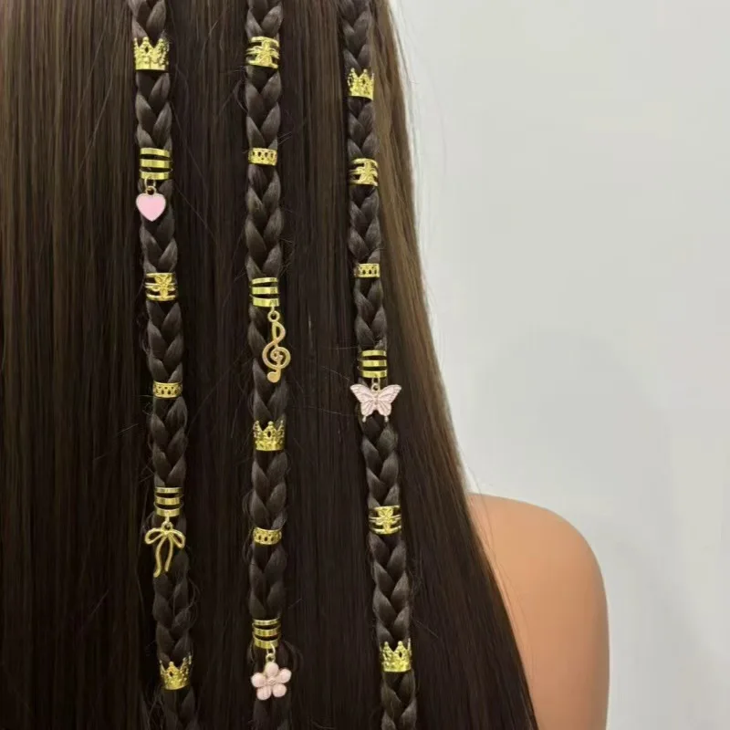 35 Pcs New Heart Flower Dreadlock Hair Rings Hollow Metal Braid Cuffs for Extension Non Slip Strong Grip
35 Pcs New Heart Flower Dreadlock Hair Rings Hollow Metal Braid Cuffs for Extension Non Slip Strong Grip