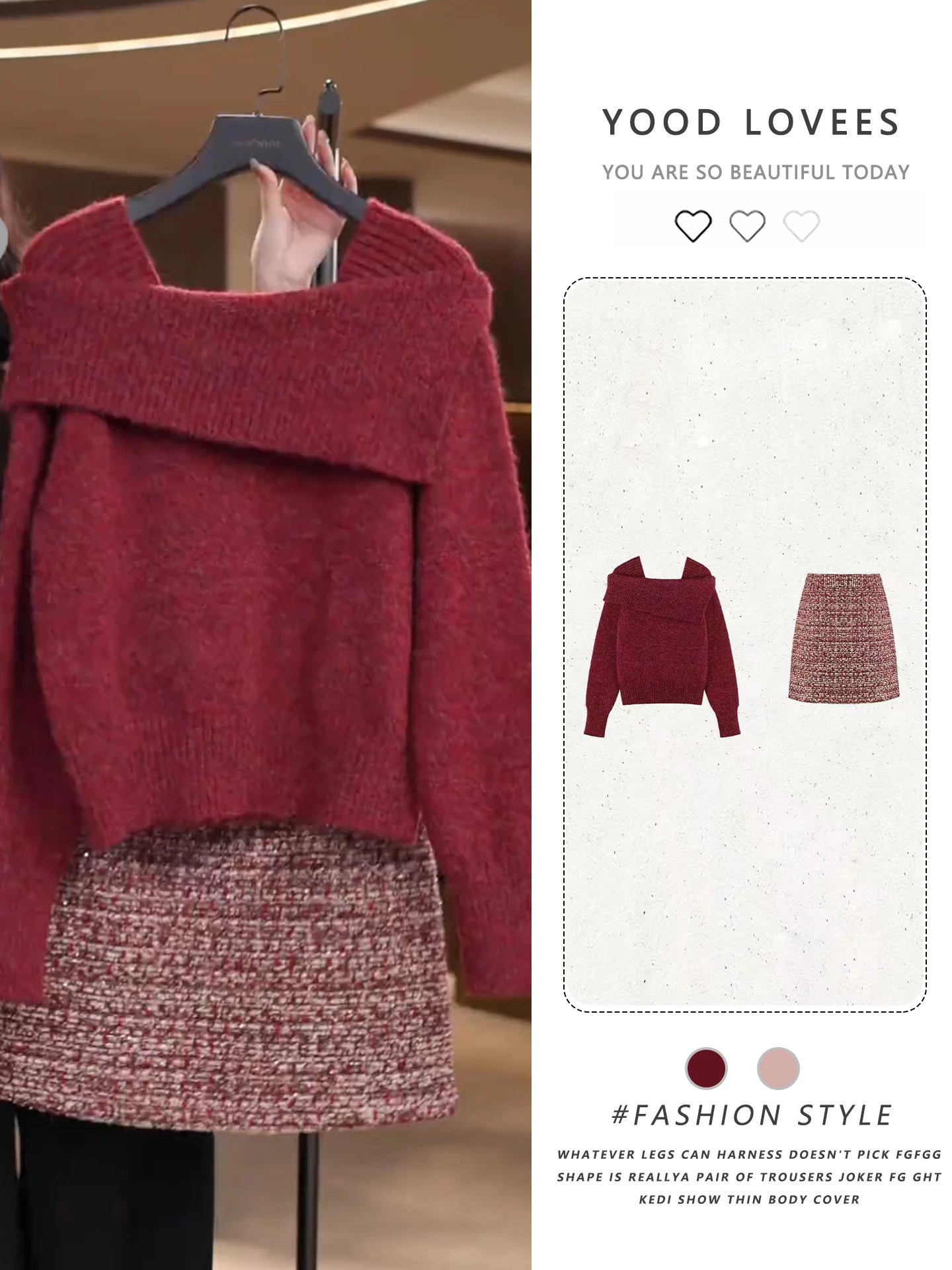 Women's Knitted One-Shoulder Sweater And Short Skirt Two-Piece Set Winter Fashion Color Block High Waist round Neck Casual Wear
Women's Knitted One-Shoulder Sweater And Short Skirt Two-Piece Set Winter Fashion Color Block High Waist round Neck Casual Wear