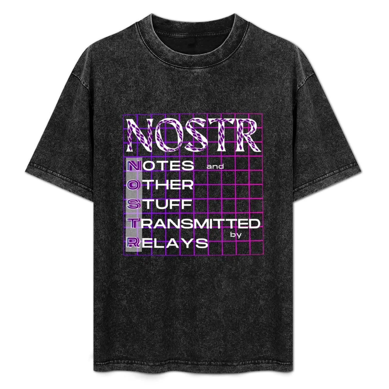 NOSTR Notes and Other Stuff Transmitted by Relays T-Shirt Plus Size Outdoor Casual Top
NOSTR Notes and Other Stuff Transmitted by Relays T-Shirt Plus Size Outdoor Casual Top