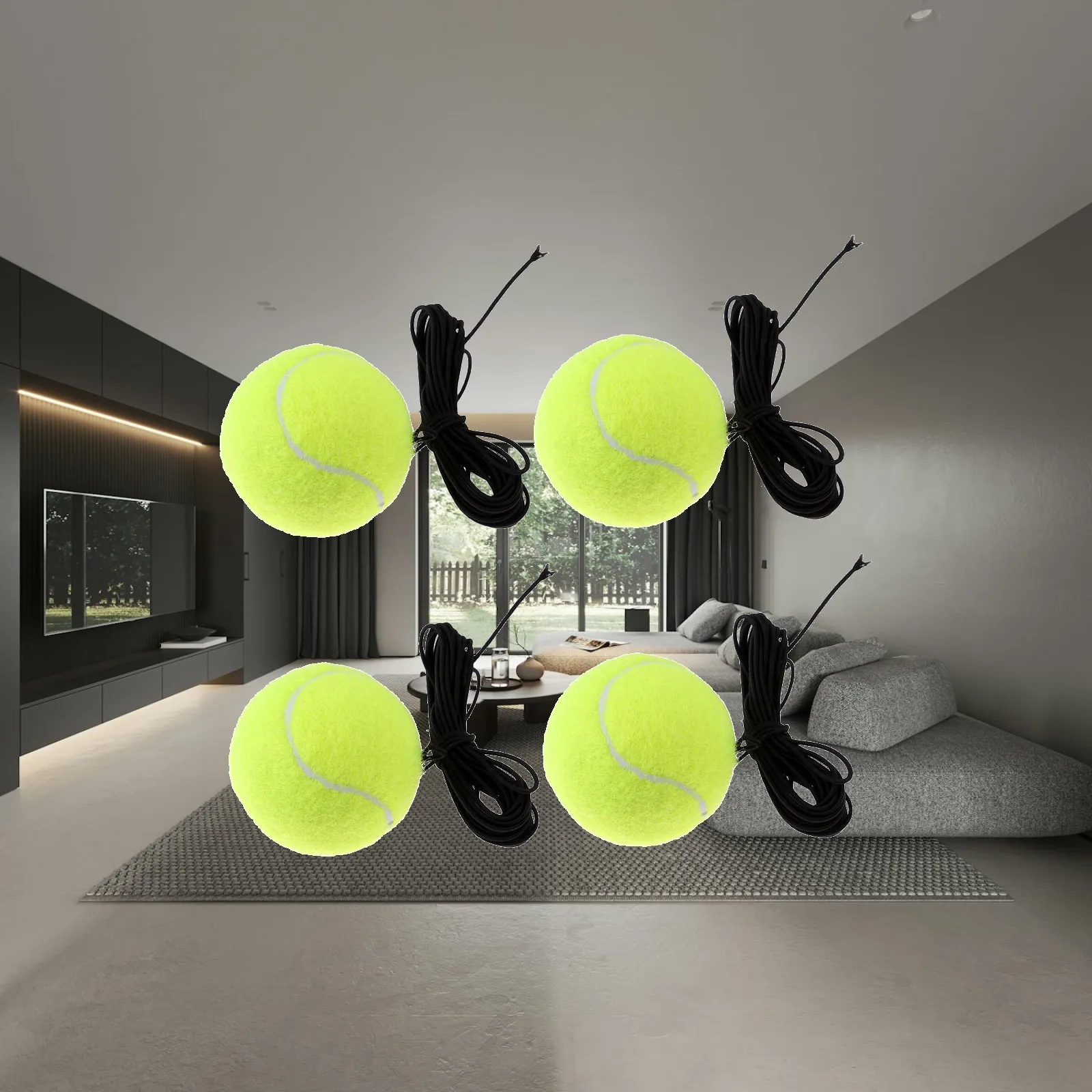 4 Pieces Rubber Tennis Exercise Rebounder Balls Indoor Training Ball Tools
4 Pieces Rubber Tennis Exercise Rebounder Balls Indoor Training Ball Tools