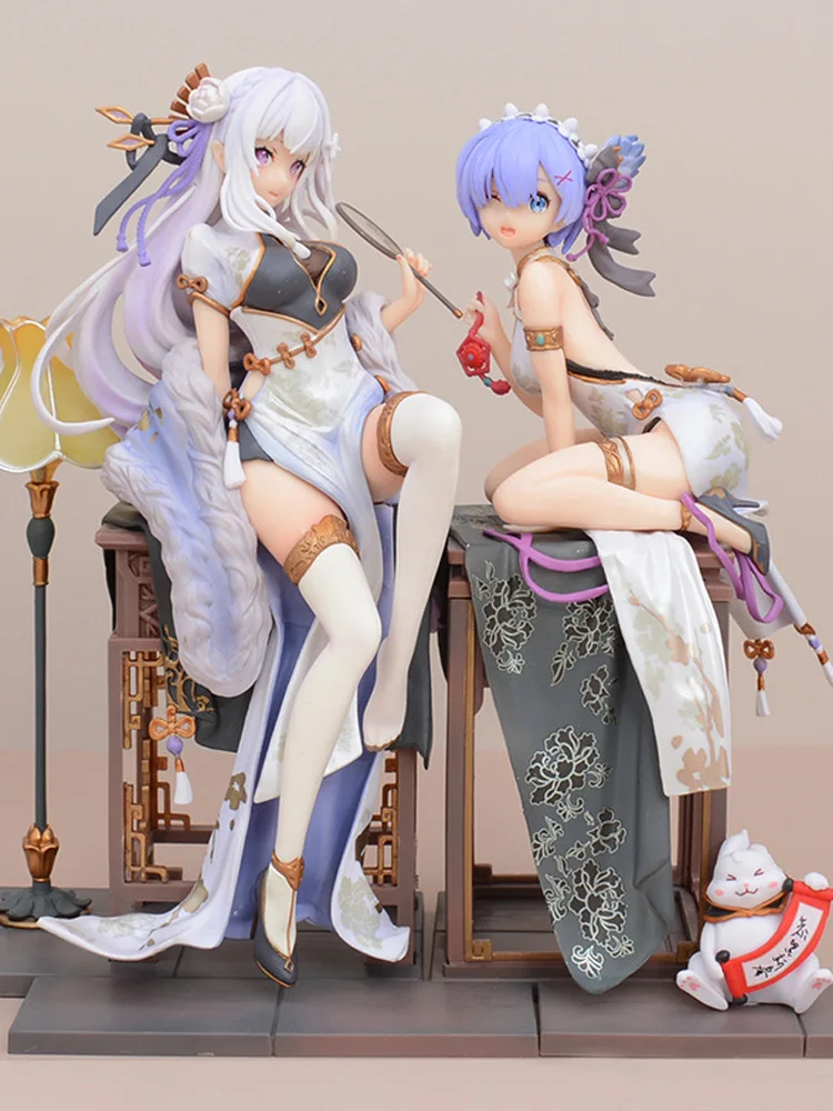 Эмилия и Рем 22 см костюм Cheongsam фигурку аниме периферийные устройства сексуальная кукла модель для украшения рабочего стола подарок на день рождения
Эмилия и Рем 22 см костюм Cheongsam фигурку аниме периферийные устройства сексуальная кукла модель для украшения рабочего стола подарок на день рождения