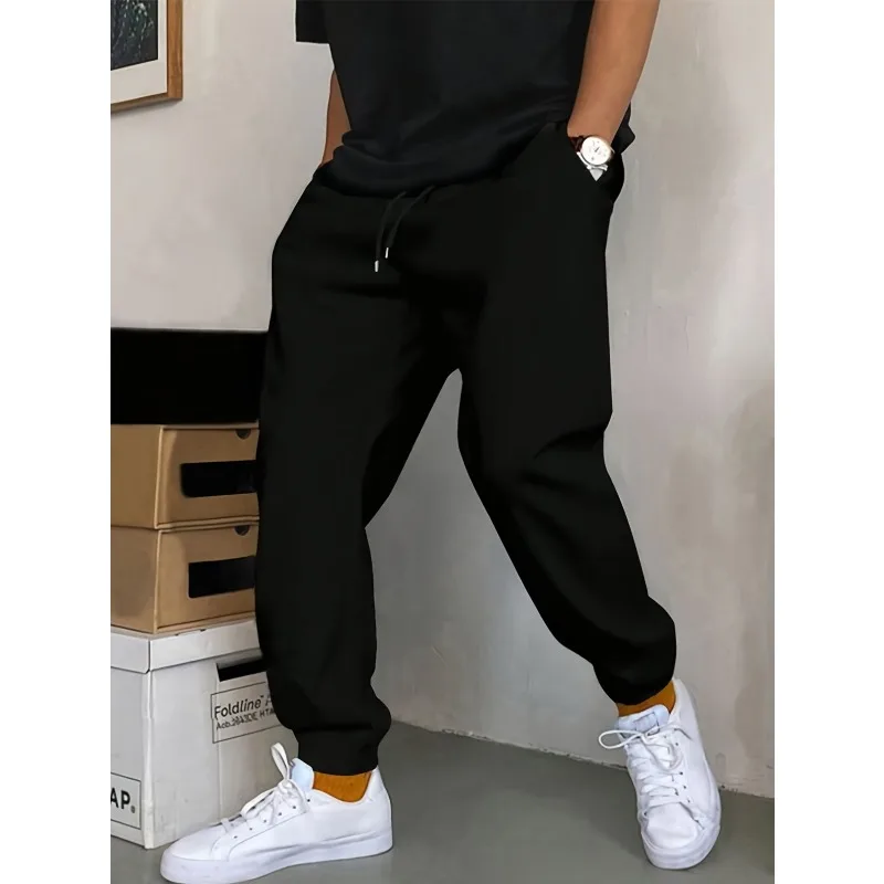 Мужские осенние и зимние повседневные спортивные штаны, удобные брюки для бега, однотонные боковые карманы, модные и модные брюки
Мужские осенние и зимние повседневные спортивные штаны, удобные брюки для бега, однотонные боковые карманы, модные и модные брюки