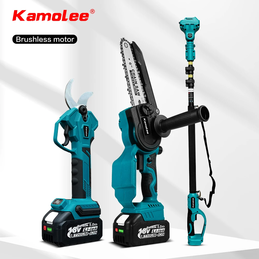 Kamolee wireless charging scissors garden shears high-altitude pruning shears electric tool, compatible with Makita 18-24VBattey
Kamolee wireless charging scissors garden shears high-altitude pruning shears electric tool, compatible with Makita 18-24VBattey