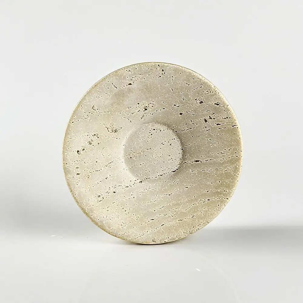 Free Shipping-Natural Travertine Marble Soap Dish & Jewelry Tray, 4.5 Inch Round Stone Soap Holder for Bathroom, Kitchen, Shower
Free Shipping-Natural Travertine Marble Soap Dish & Jewelry Tray, 4.5 Inch Round Stone Soap Holder for Bathroom, Kitchen, Shower