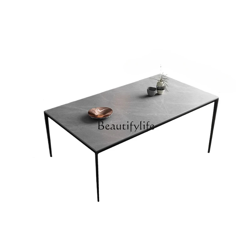 Minimalist rock slab dining table and chair combination Nordic modern light luxury household small apartment
Minimalist rock slab dining table and chair combination Nordic modern light luxury household small apartment