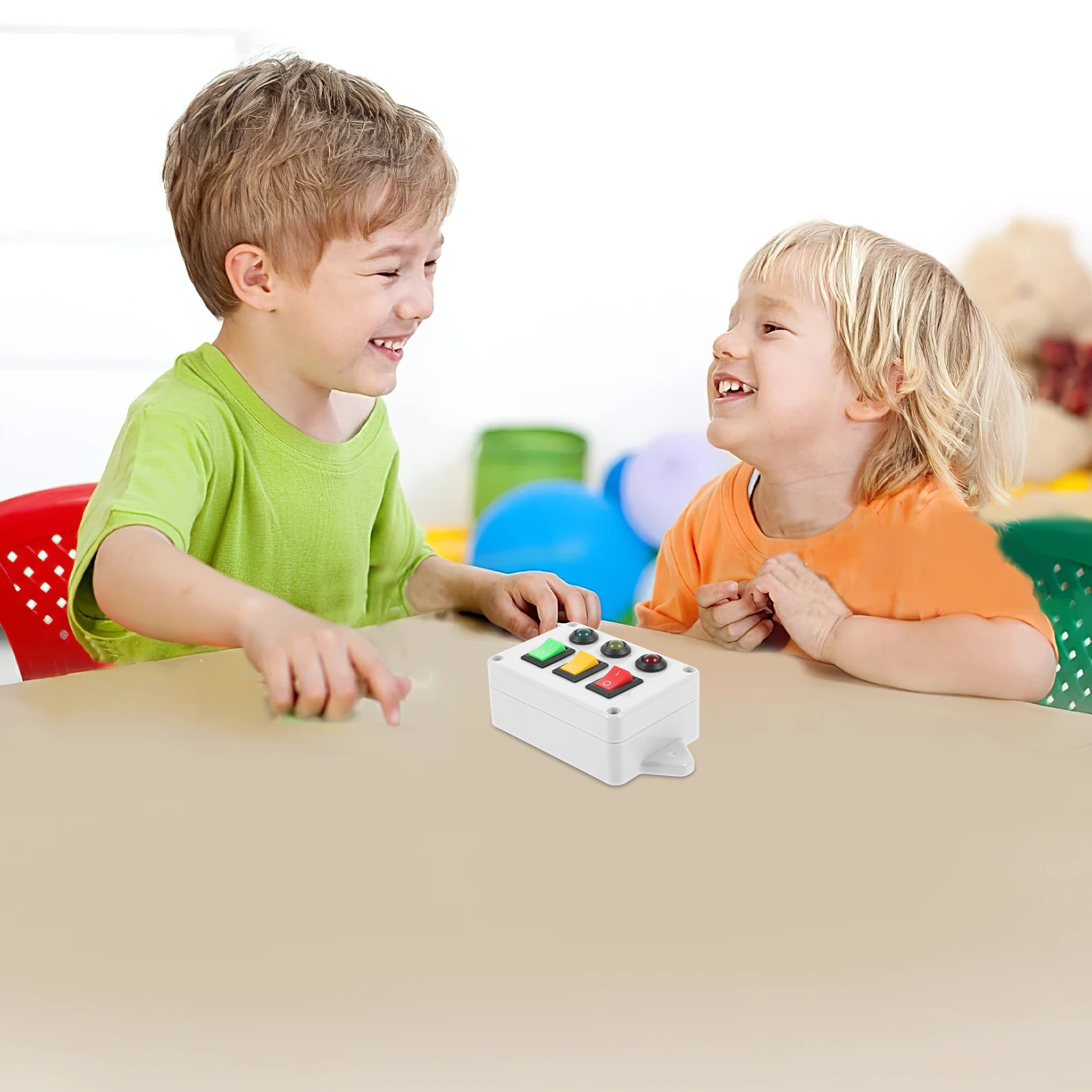 Three-light Switch Lights Toys for Toddlers Learning Plastic up Busy Board Child Baby
Three-light Switch Lights Toys for Toddlers Learning Plastic up Busy Board Child Baby